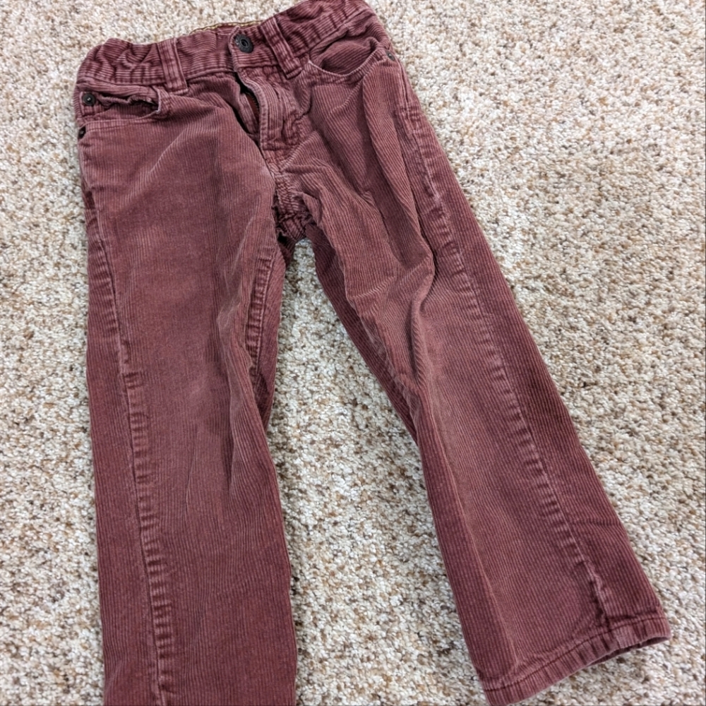 Baby Gap rusty corduroy pants with adjustable waist (3T)